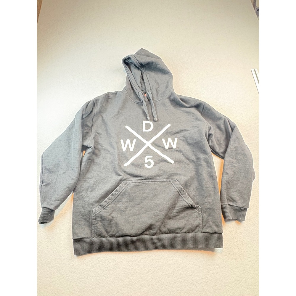 Kineras Mens Black Pullover Hoodie D W X 5 Graphic Herron 01 Varsity Size Large